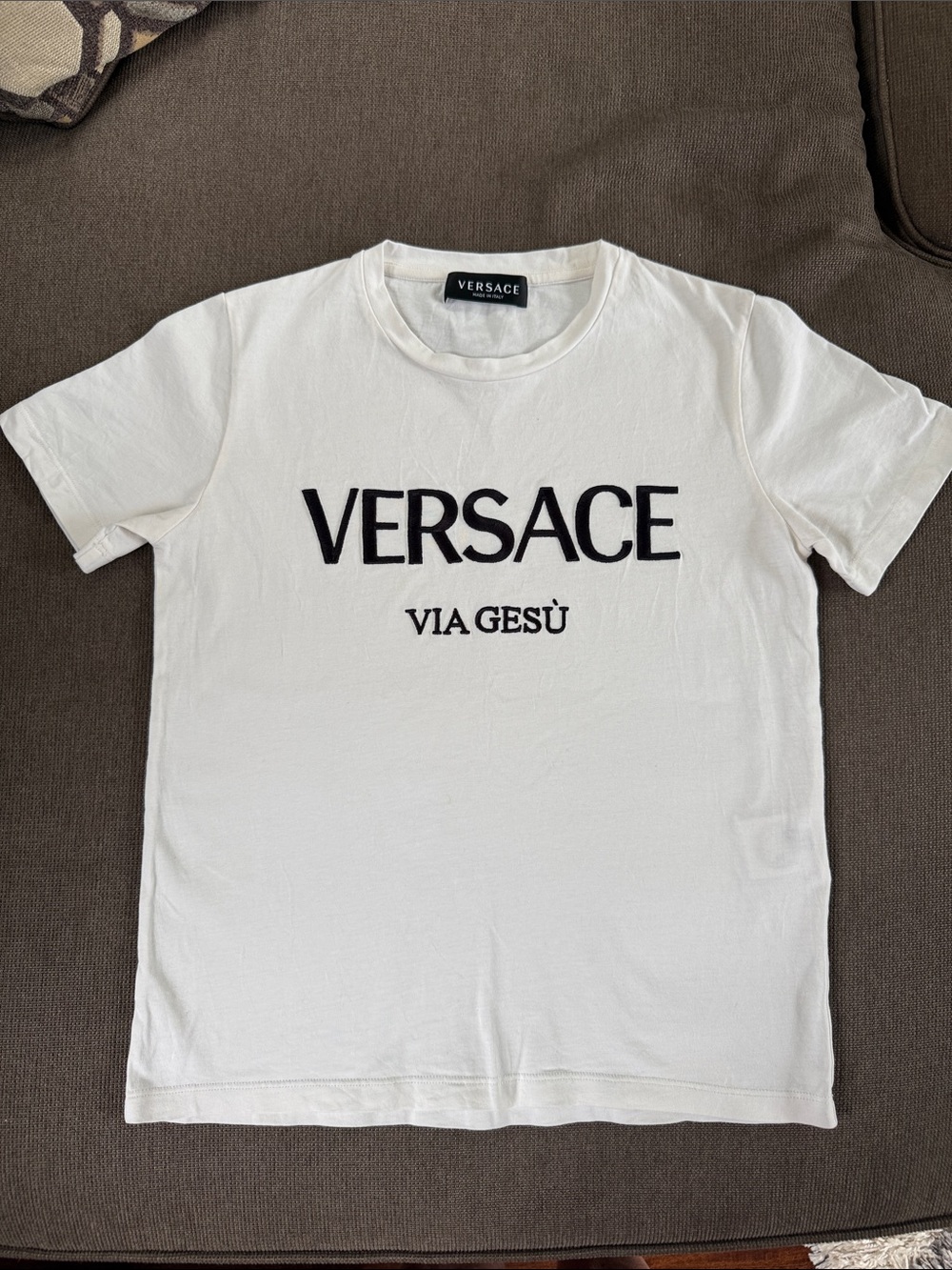 Versace "Via Gesu" logo T-shirt